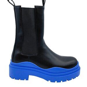 AZALEA WANG PERIWINKLE BLUE THE GHOST WAVY ANKLE Boots ( BRAND NEW !!!)